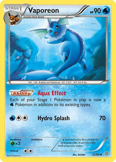 AOR: Vaporeon (Reverse Holofoil)