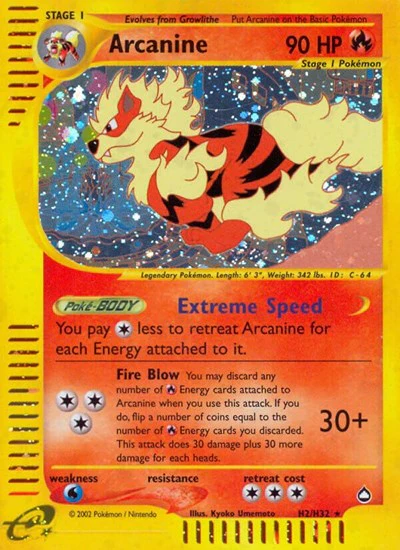 AQ: Arcanine (H2) (Holofoil)