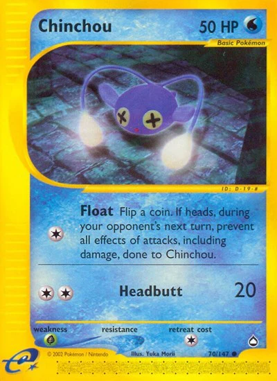 AQ: Chinchou (70) (Reverse Holofoil)
