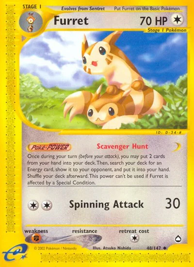 AQ: Furret (Reverse Holofoil)