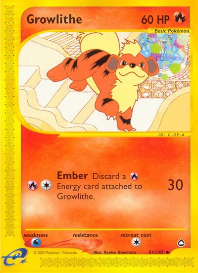 AQ: Growlithe (51) (Reverse Holofoil)