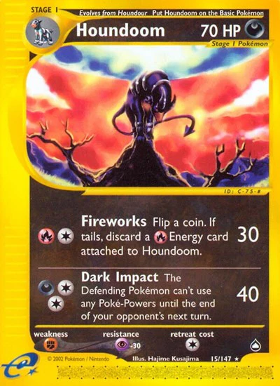 AQ: Houndoom (15) (Reverse Holofoil)