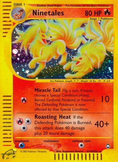 AQ: Ninetales (H19) (Holofoil)