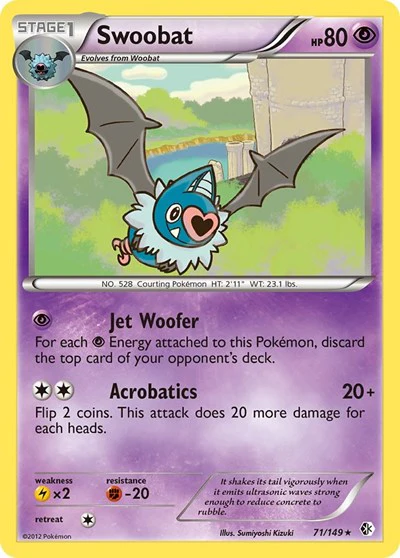 BCR: Swoobat (Reverse Holofoil)