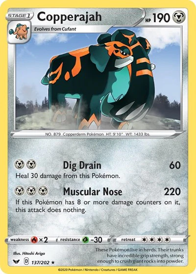 BLE: Copperajah - 137/202 (Non-Holo Gamestop Exclusive)