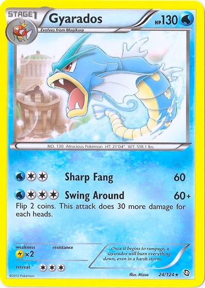 BLE: Gyarados - 24/124 (Cosmos Holo) (Holofoil)