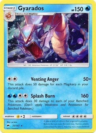 BLE: Gyarados - 33/147 (Cosmos Holo) (Holofoil)