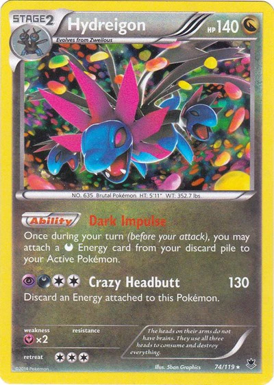 BLE: Hydreigon - 074/119 (Cosmos Holo) (Holofoil)