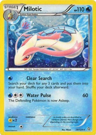 BLE: Milotic - 28/124 (Cosmos Holo) (Holofoil)