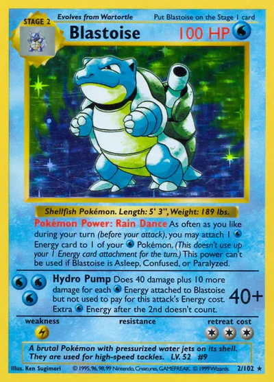 BSS: Blastoise (Unlimited Holofoil)
