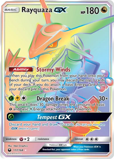 CES: Rayquaza GX (Secret) (Holofoil)