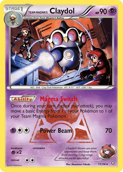 DCR: Team Magma's Claydol (Holofoil)