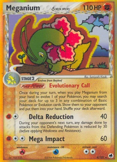 DF: Meganium (Delta Species) (Reverse Holofoil)