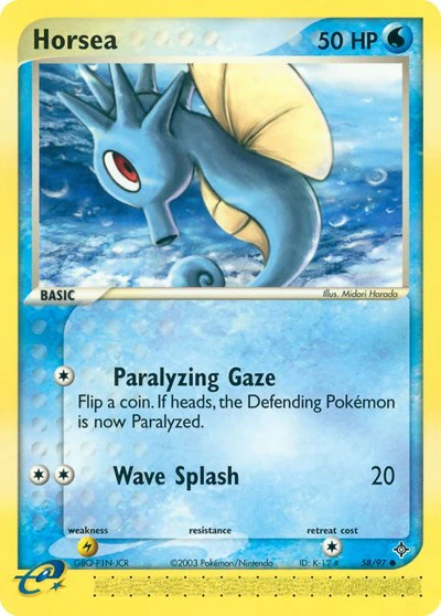 DR: Horsea - 58/97 (Reverse Holofoil)