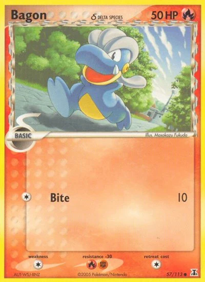 DS: Bagon - 057/113 (Delta Species) (Reverse Holofoil)