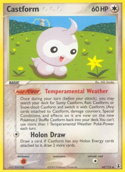DS: Castform (Reverse Holofoil)