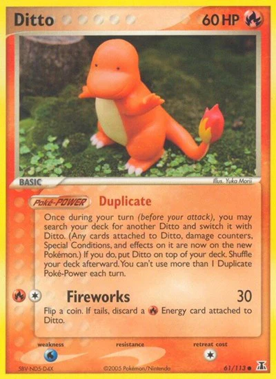 DS: Ditto - 61/113 (Charmander) (Reverse Holofoil)