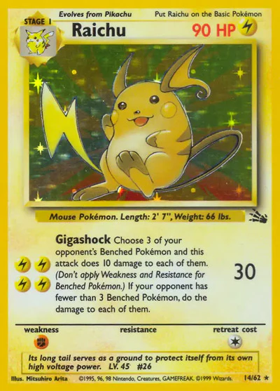 FO: Raichu (14) (Unlimited Holofoil)