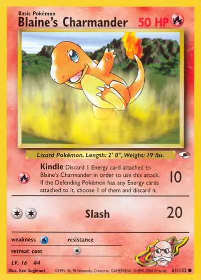 G1: Blaine's Charmander (Unlimited)