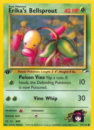 G1: Erika's Bellsprout (75) (1st Edition)