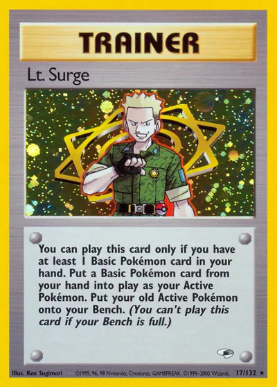 G1: Lt. Surge (17) (Unlimited Holofoil)