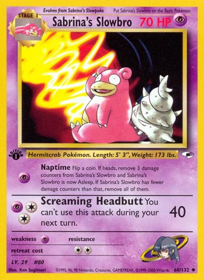 G1: Sabrina's Slowbro (1st Edition)