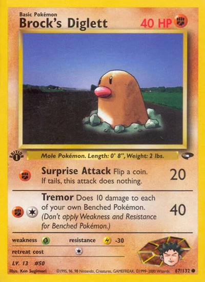 G2: Brock's Diglett (1st Edition)