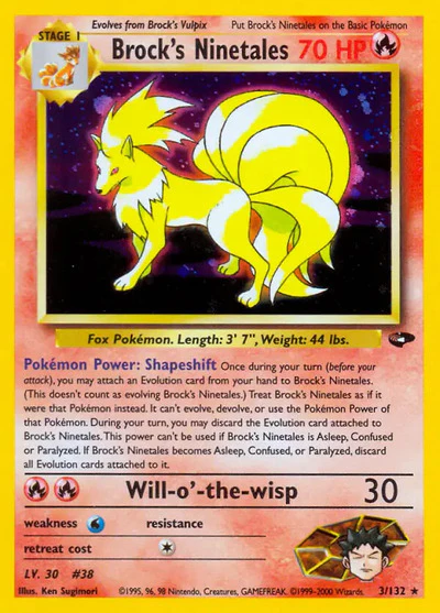 G2: Brock's Ninetales (Unlimited Holofoil)