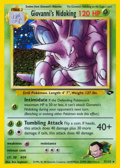 G2: Giovanni's Nidoking (Unlimited Holofoil)