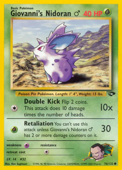 G2: Giovanni's Nidoran M (Unlimited)
