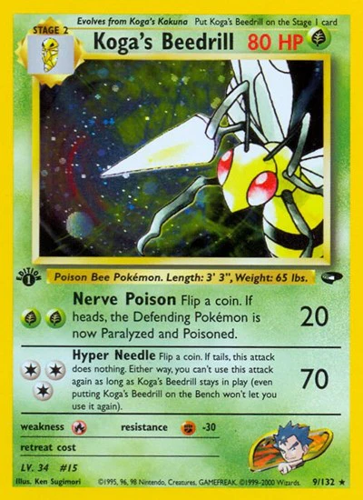 G2: Koga's Beedrill (1st Edition Holofoil)