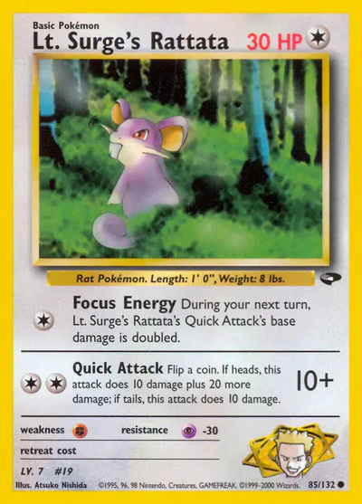 G2: Lt. Surge's Rattata (Unlimited)