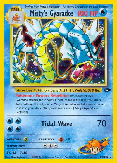 G2: Misty's Gyarados (Unlimited Holofoil)