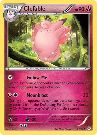 GEN: Clefable (Reverse Holofoil)