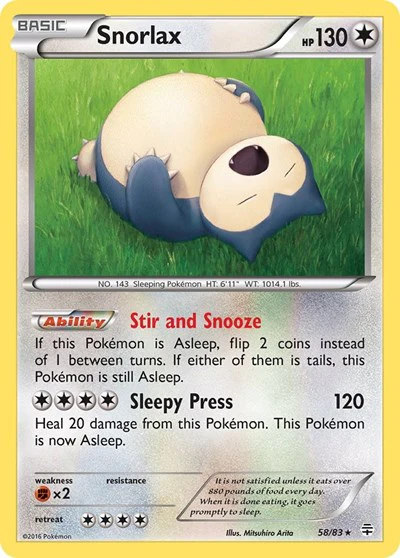 GEN: Snorlax (Reverse Holofoil)
