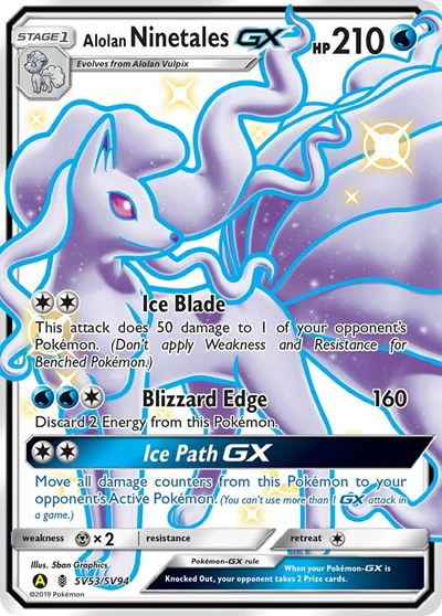 HIF:SV: Alolan Ninetales GX (Holofoil)