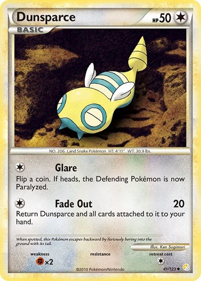 HS: Dunsparce (Reverse Holofoil)