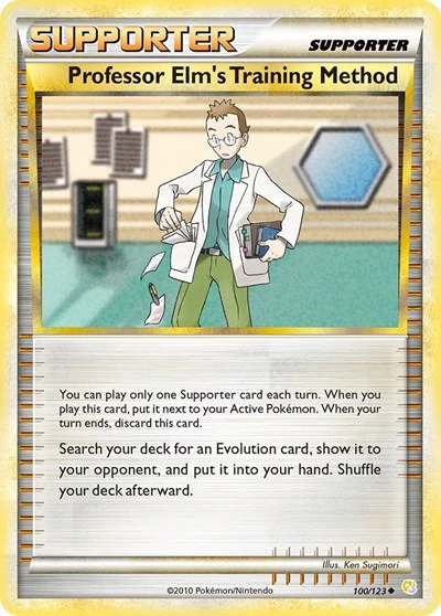 HS: Professor Elm's Training Method (Reverse Holofoil)