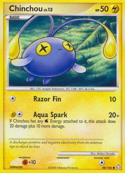 LA: Chinchou (88) (Reverse Holofoil)