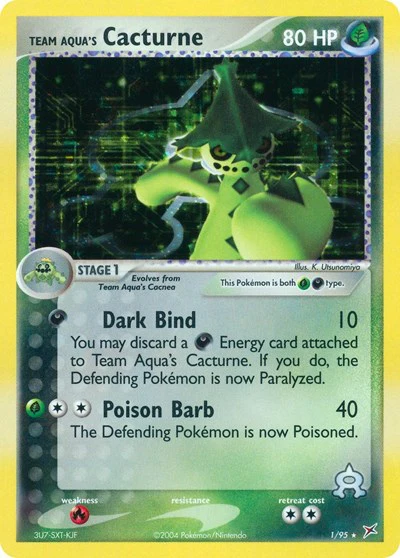 MA: Team Aqua's Cacturne (Reverse Holofoil)