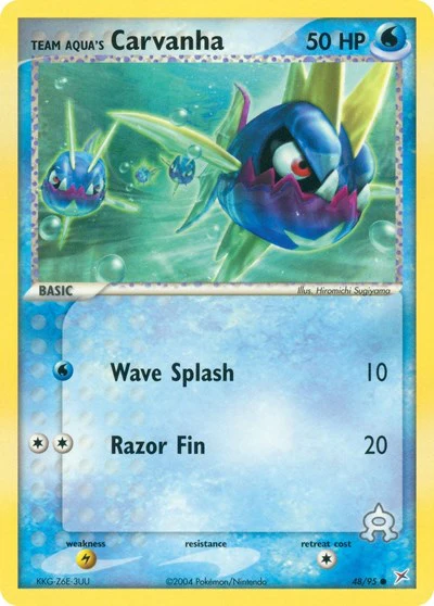 MA: Team Aqua's Carvanha - 48/95 (Reverse Holofoil)