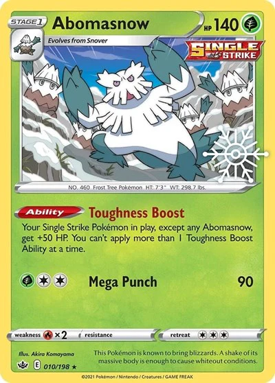MCAP: Abomasnow - 010/198 (Holiday Calendar) (Holofoil)