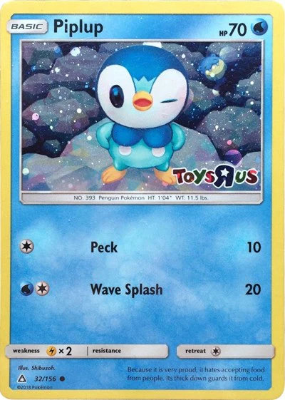 MCAP: Piplup - 32/156 (Toys R Us) (Holofoil)