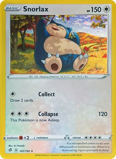 MCAP: Snorlax - 141/192 (Cosmos Holo) (Holofoil)