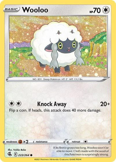 MCAP: Wooloo - 222/264 (Cosmos Holo) (Holofoil)