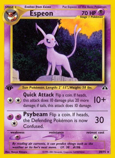 N2: Espeon (20) (1st Edition)