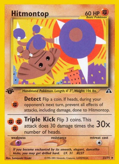 N2: Hitmontop (22) (1st Edition)