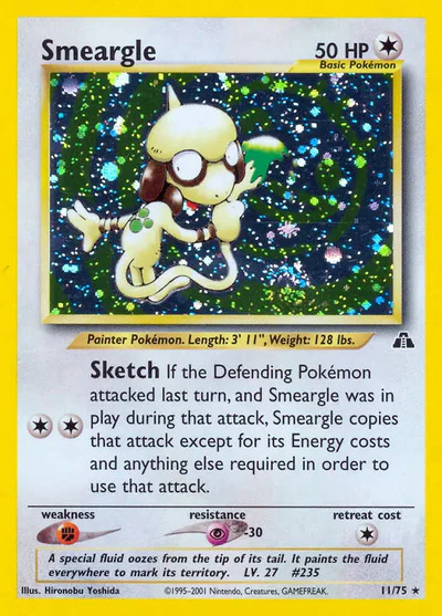 N2: Smeargle (11) (Unlimited Holofoil)