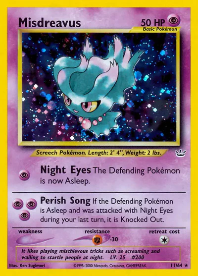 N3: Misdreavus (Unlimited Holofoil)