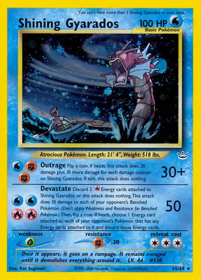 N3: Shining Gyarados (Unlimited Holofoil)